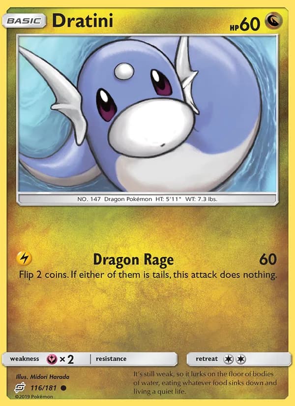 Dratini card in English