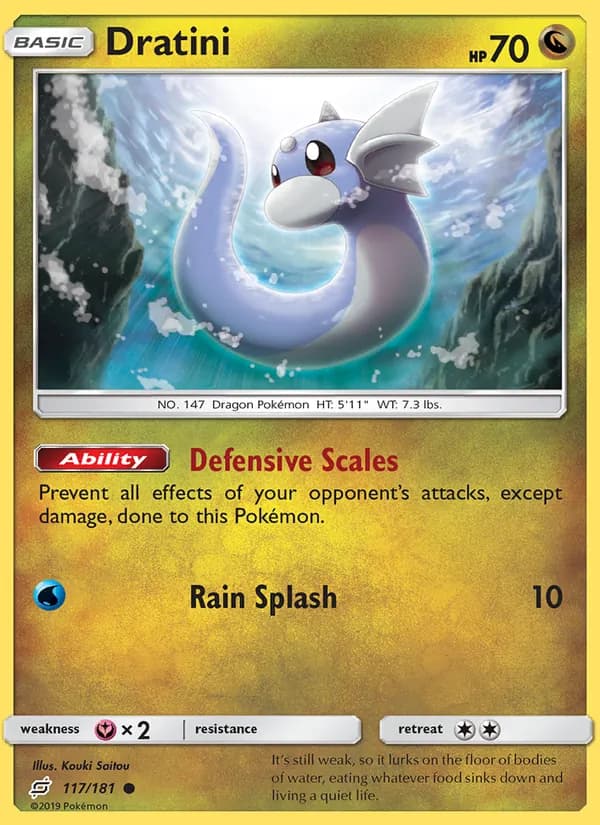 Dratini card in English