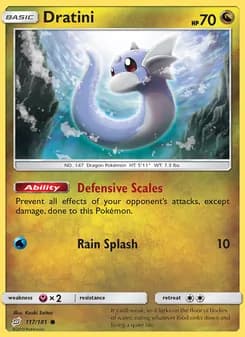 Dratini card in English