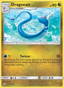 Dragonair card in English