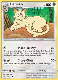 Persian card in English