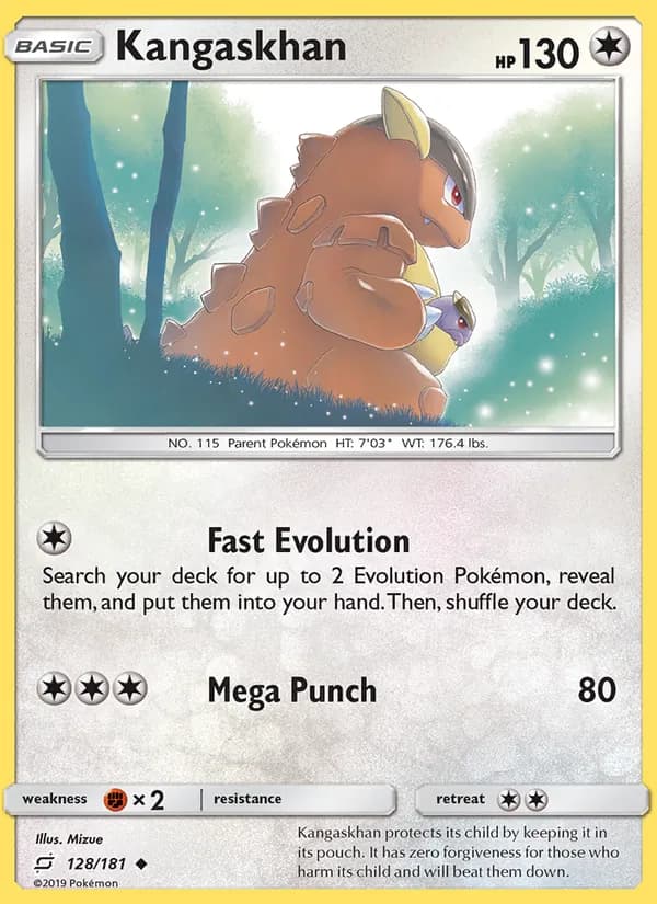 Kangaskhan card in English