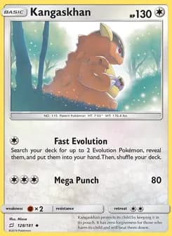Kangaskhan card in English