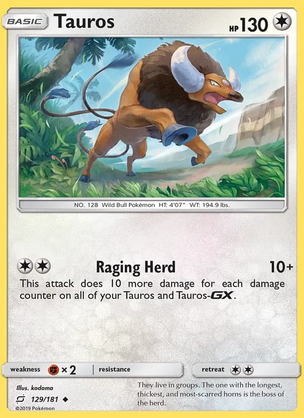 Tauros card in English