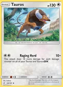 Tauros card in English