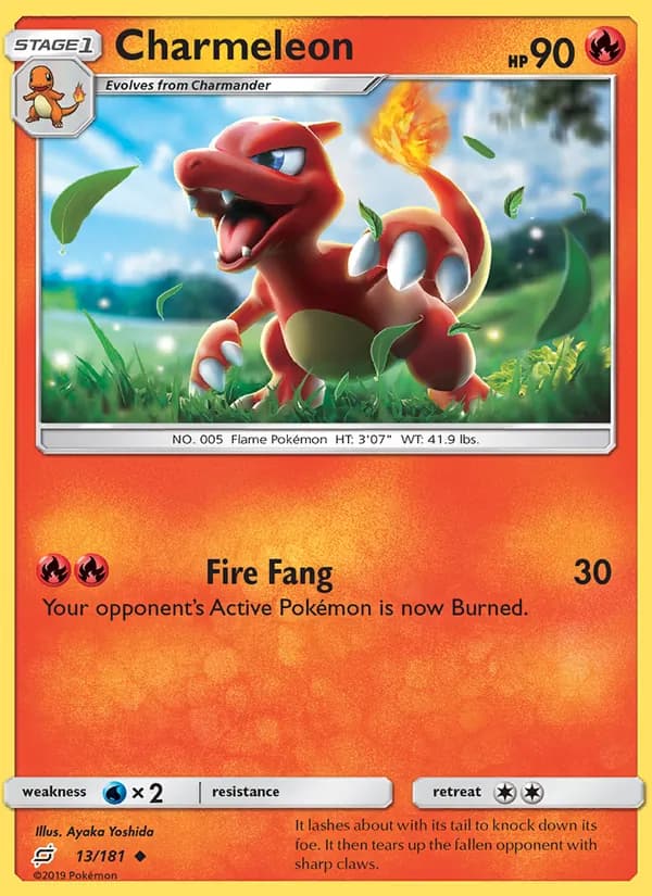 Charmeleon card in English
