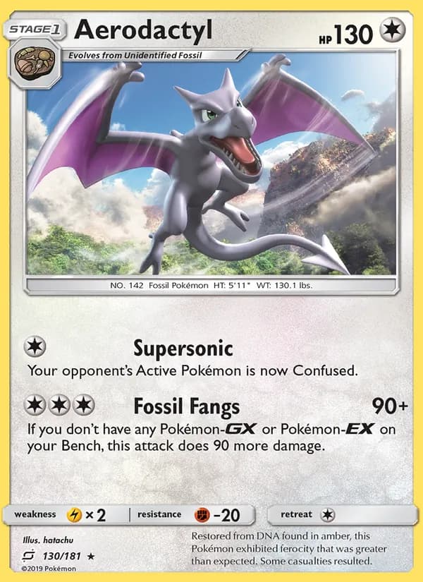 Aerodactyl card in English