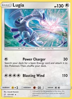Lugia card in English