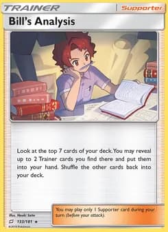 Bill’s Analysis card in English