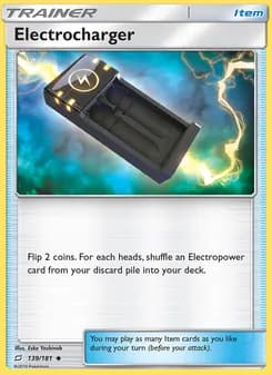Electrocharger card in English