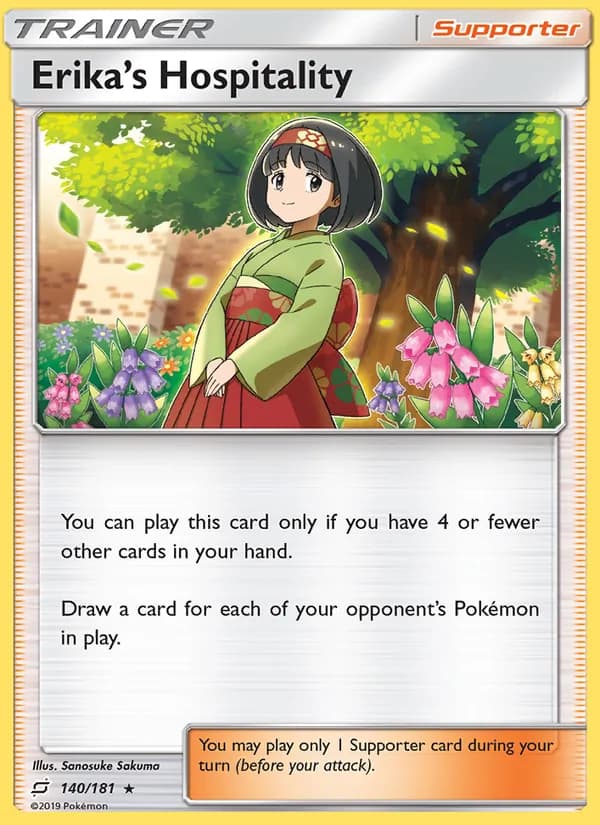 Erika’s Hospitality card in English