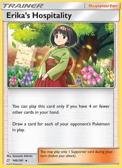 Erika’s Hospitality card in English
