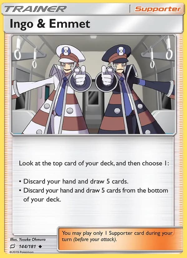 Ingo & Emmet card in English