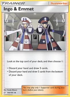 Ingo & Emmet card in English
