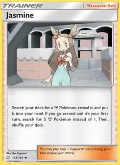 Jasmine card in English