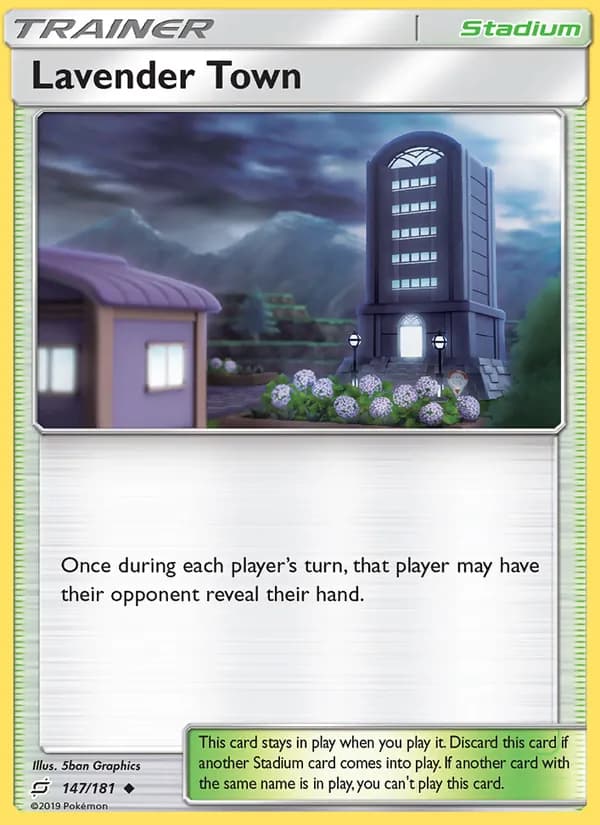 Lavender Town card in English