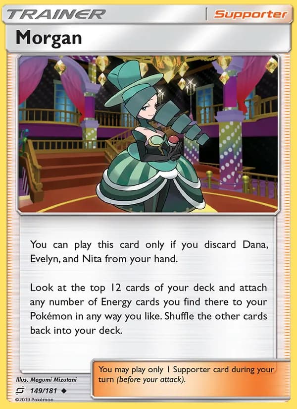 Morgan card in English
