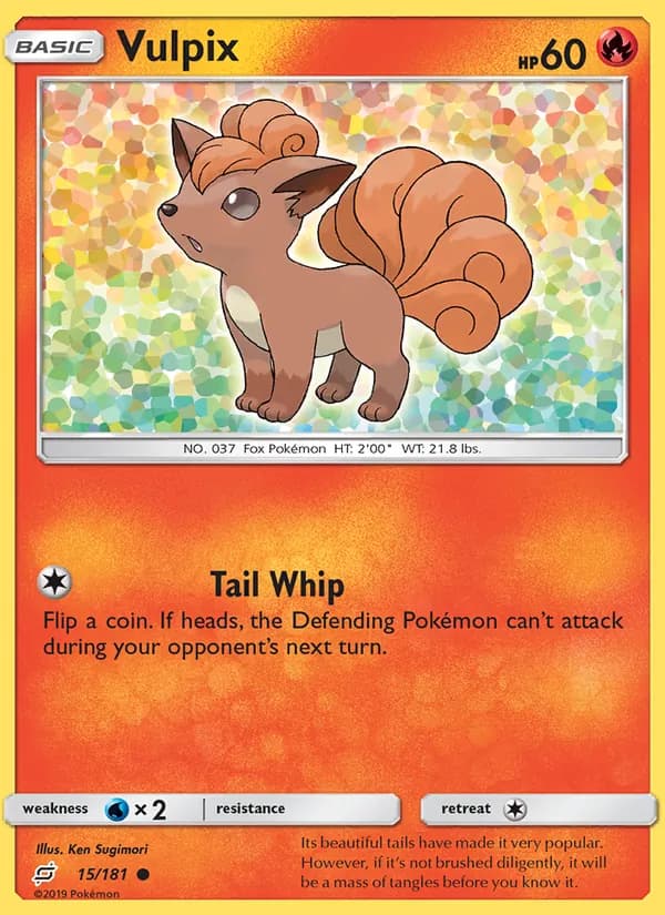 Vulpix card in English