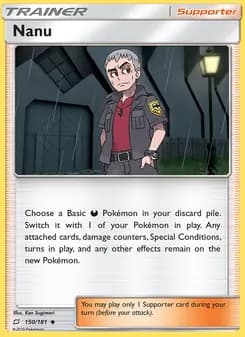 Nanu card in English
