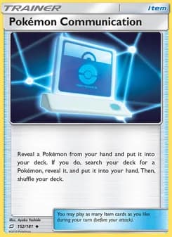 Pokémon Communication card in English