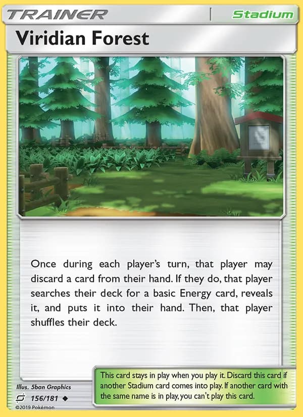 Viridian Forest card in English