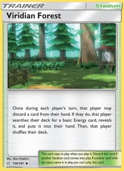 Viridian Forest card in English