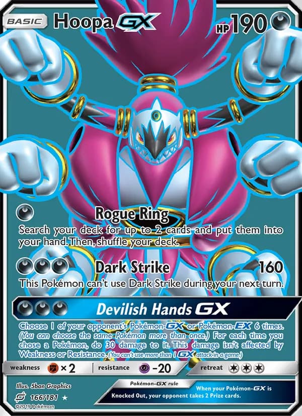 Hoopa GX card in English