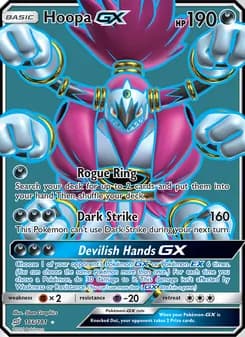 Hoopa GX card in English