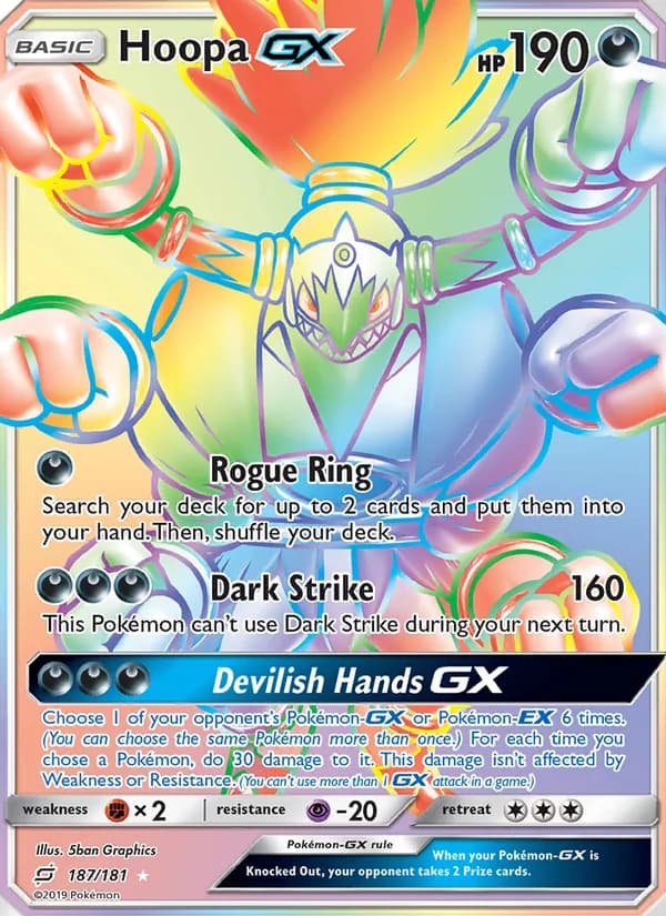 Hoopa GX card in English