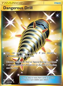 Dangerous Drill card in English
