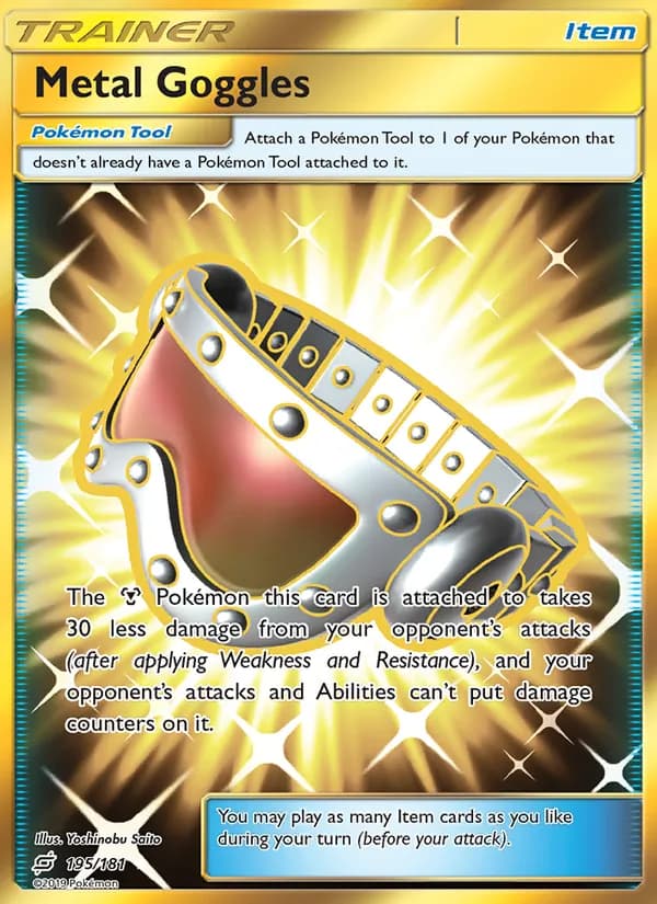 Metal Goggles card in English