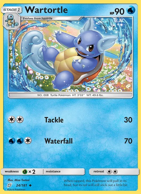 Wartortle card in English
