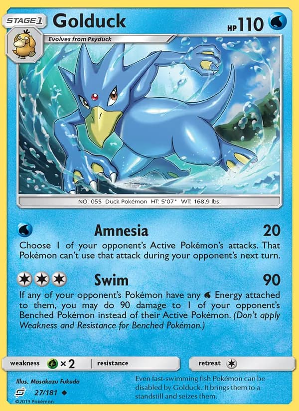 Golduck card in English