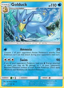 Golduck card in English