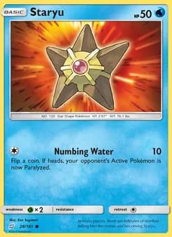 Staryu card in English