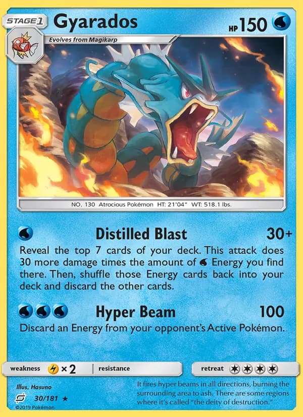Gyarados card in English
