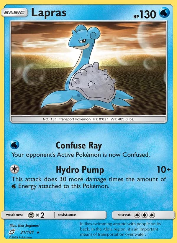 Lapras card in English