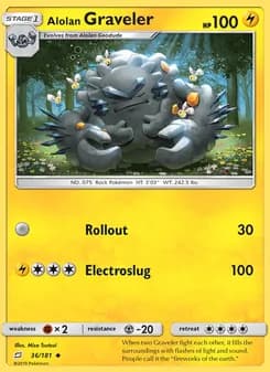 Alolan Graveler card in English