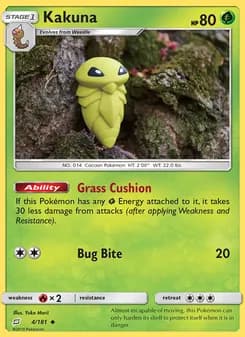 Kakuna card in English