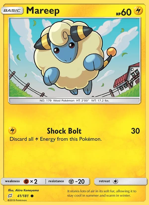 Mareep card in English