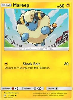 Mareep card in English
