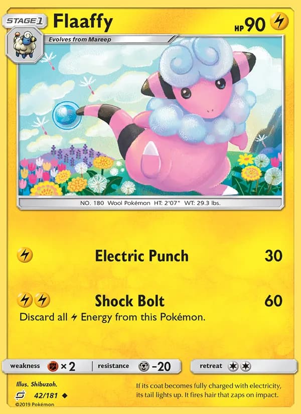 Flaaffy card in English