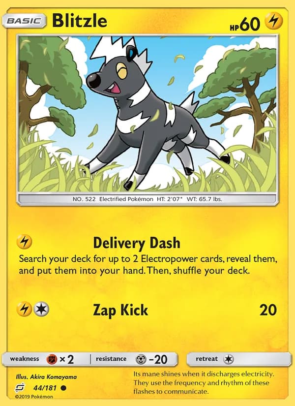 Blitzle card in English
