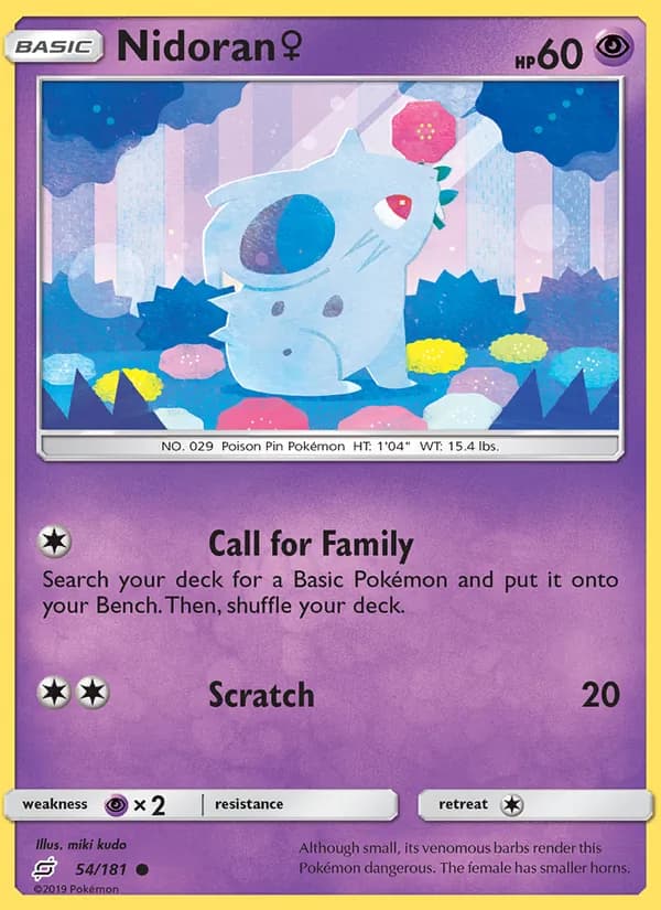 Nidoran♀ card in English