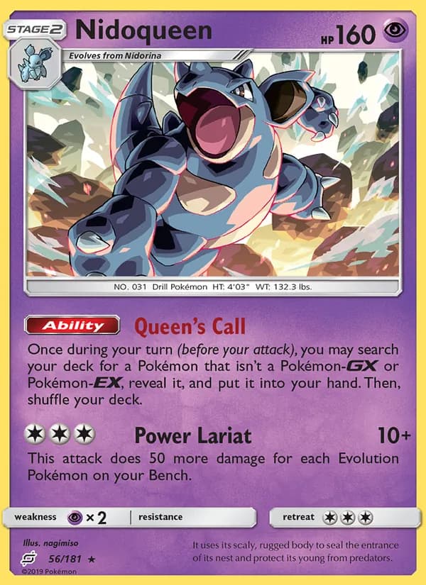 Nidoqueen card in English