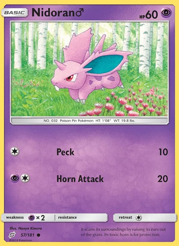 Nidoran♂ card in English