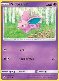 Nidoran♂ card in English