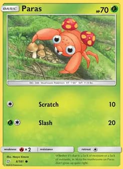Paras card in English