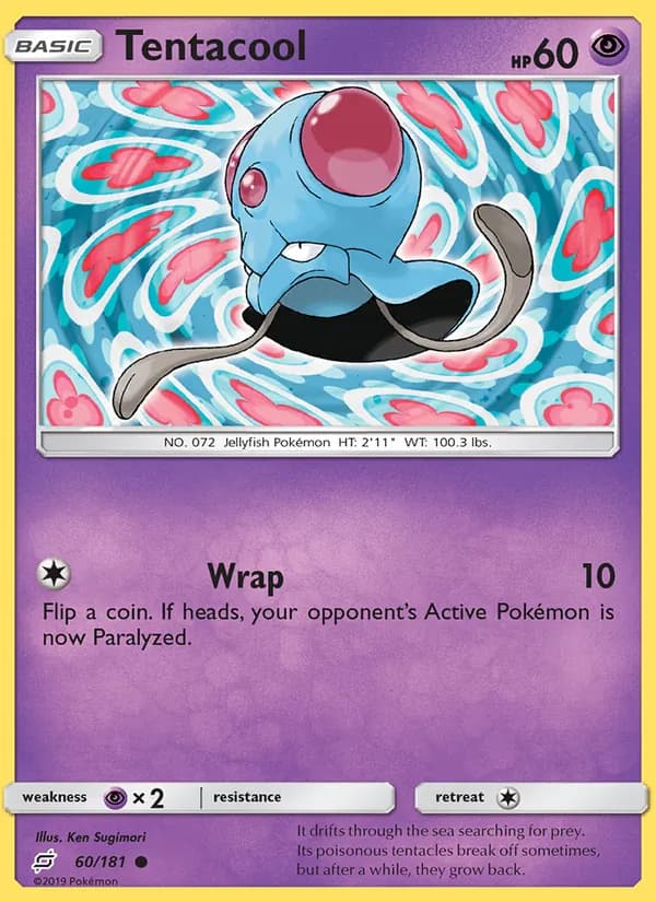 Tentacool card in English