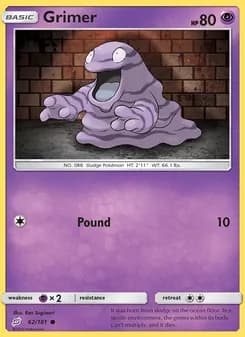 Grimer card in English